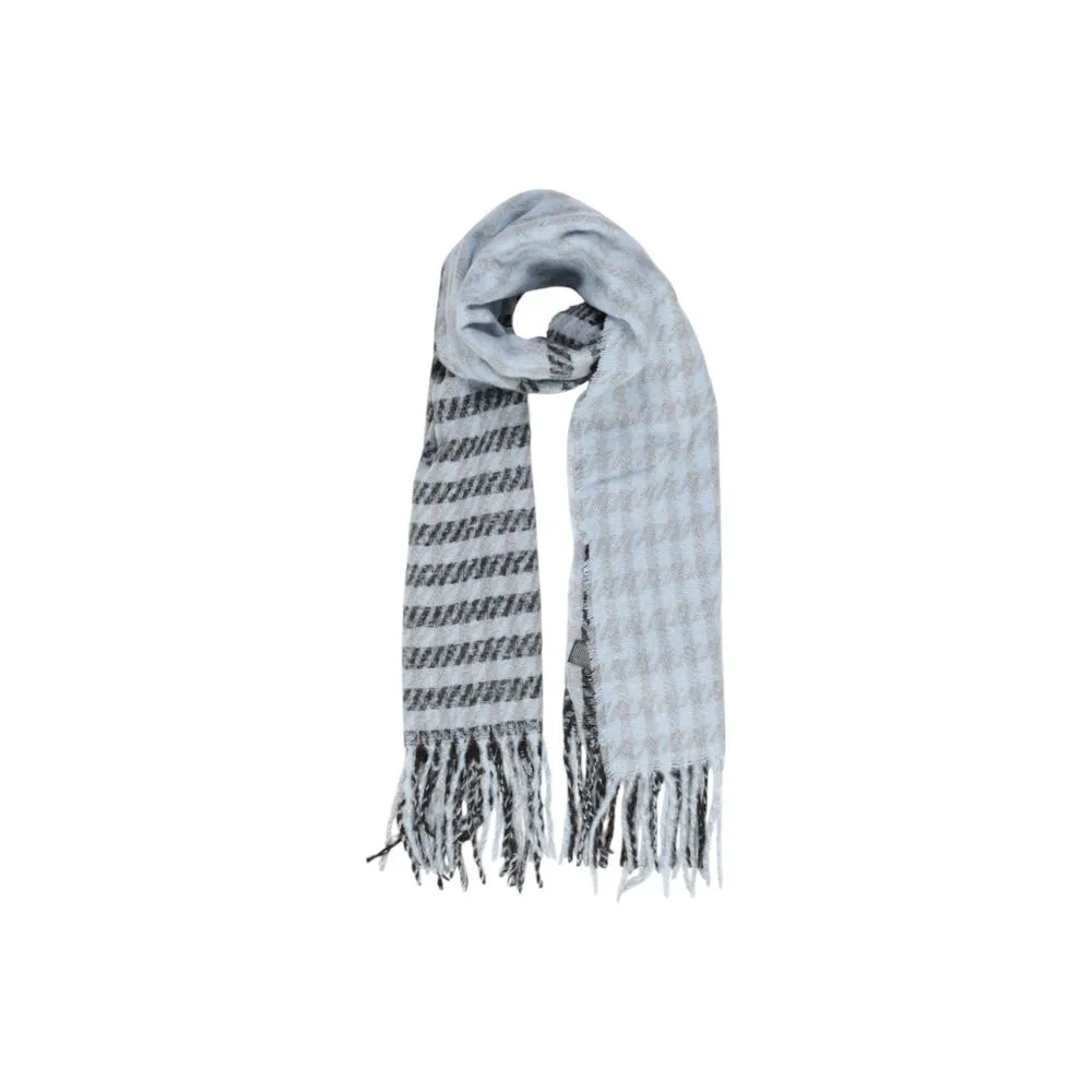Only Women's Blue Polyester Polyester Scarf