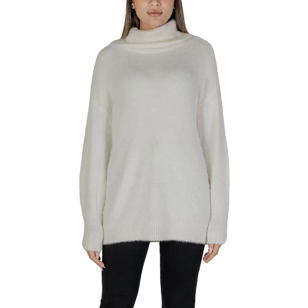 Only Women's White Nylon Sweater