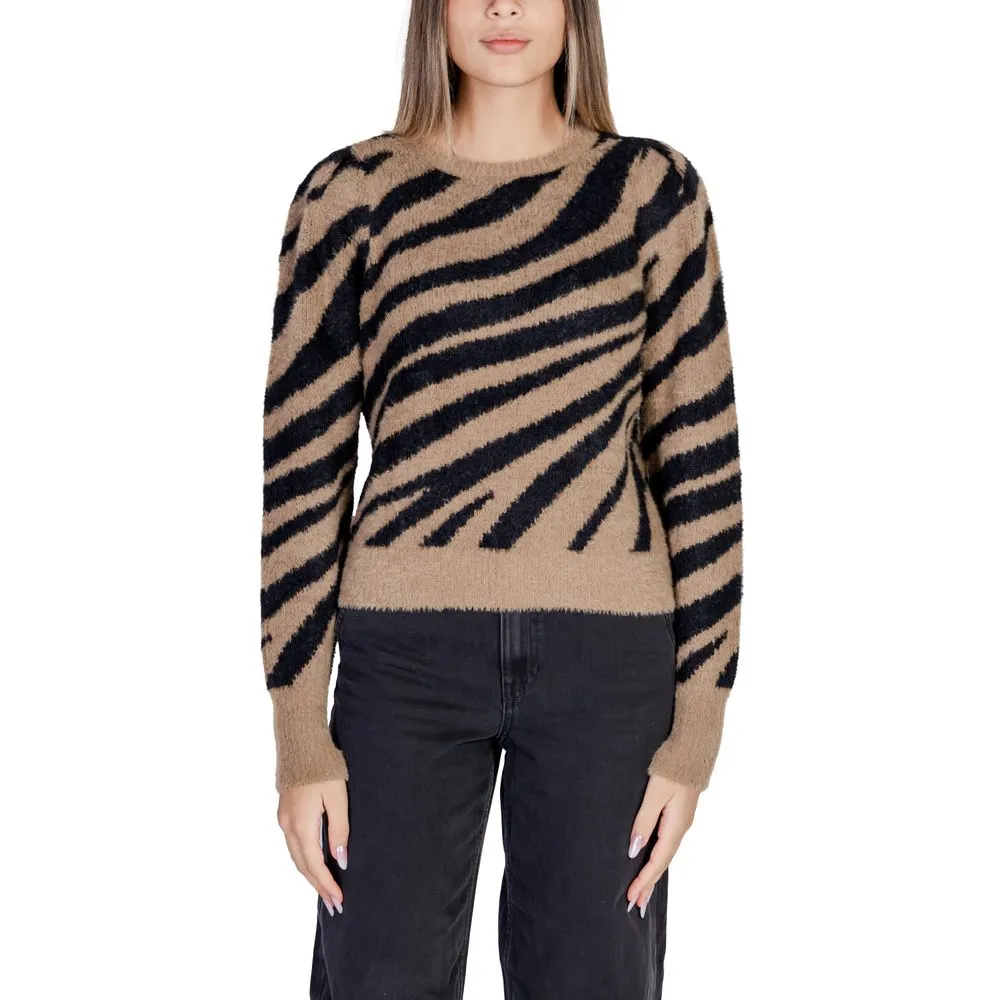 Only Women's Brown Nylon Sweater