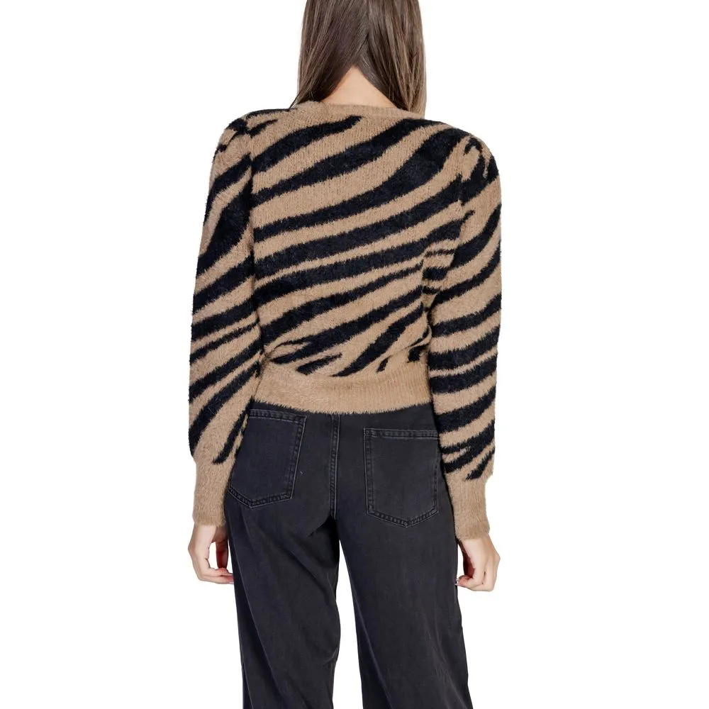 Only Women's Brown Nylon Sweater