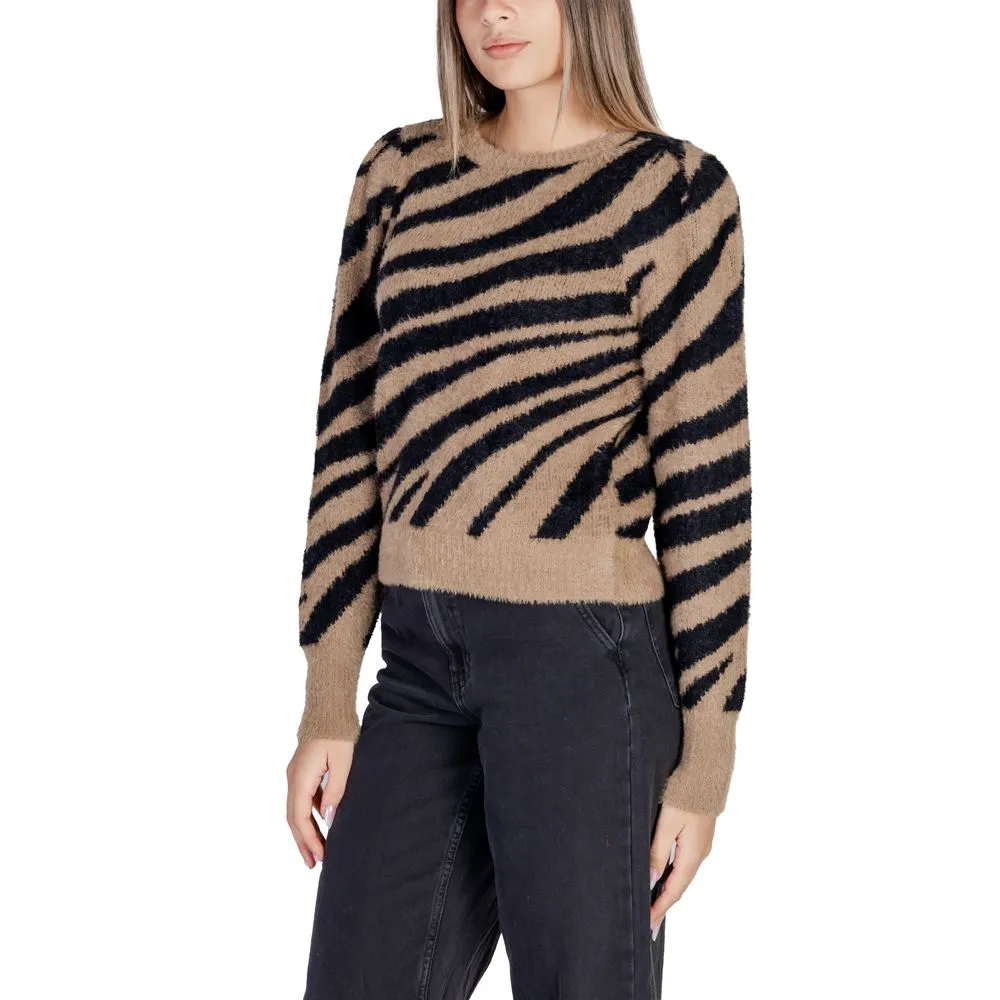Only Women's Brown Nylon Sweater