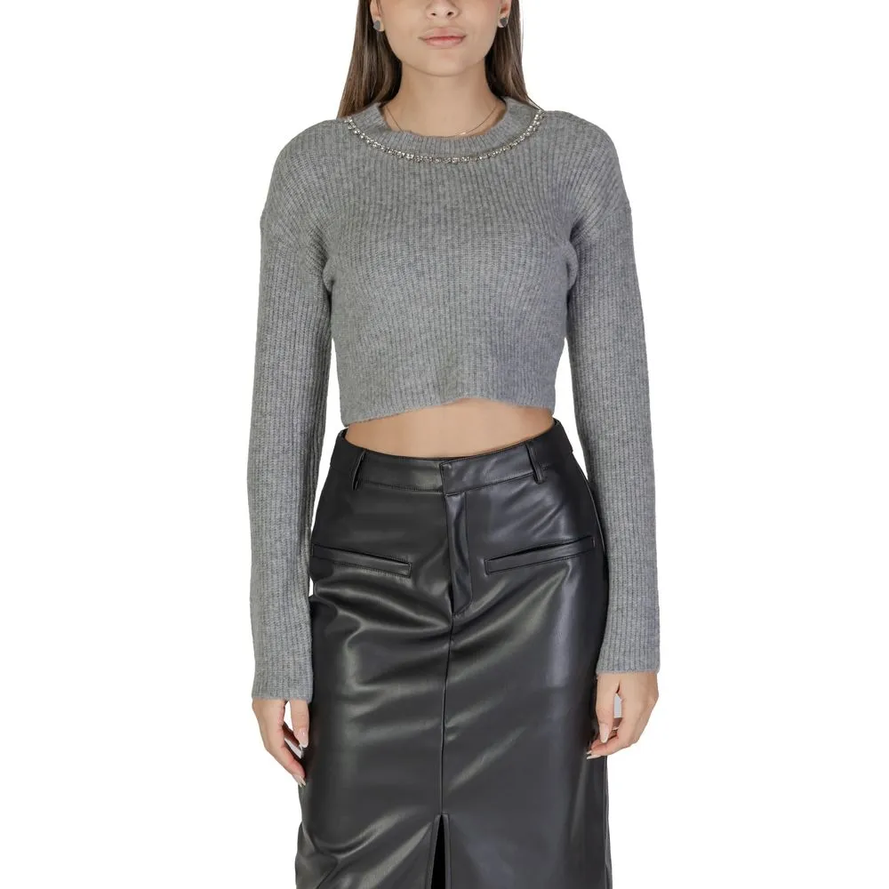 Only Women's Gray Recycled Polyester Sweater
