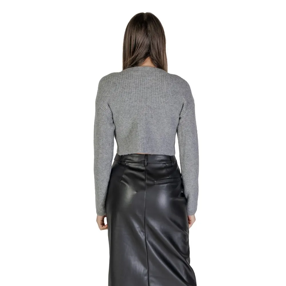 Only Women's Gray Recycled Polyester Sweater