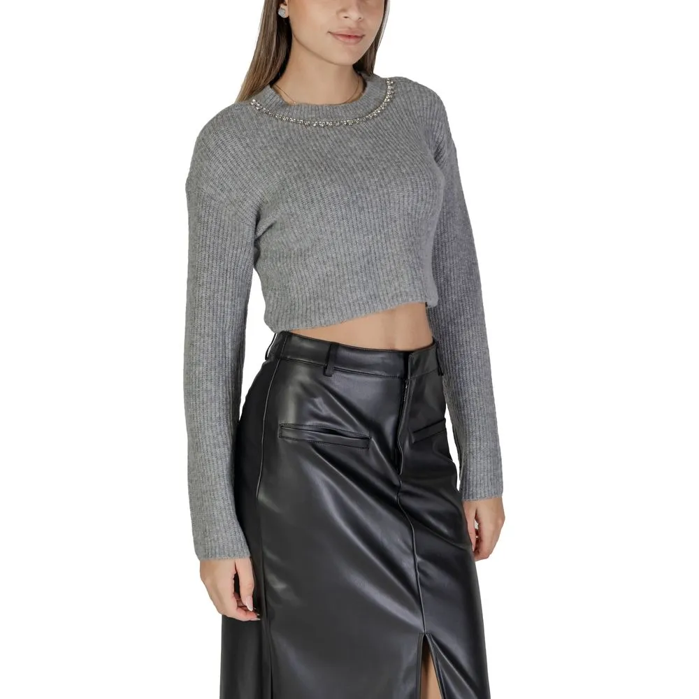 Only Women's Gray Recycled Polyester Sweater