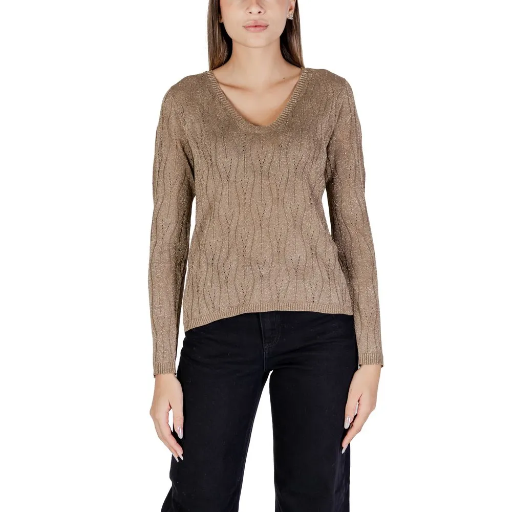 Only Women's Brown Viscose Tops & T-Shirt