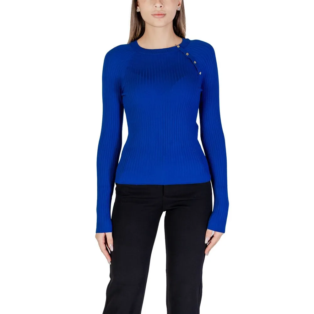Only Women's Blue Viscose Tops & T-Shirt