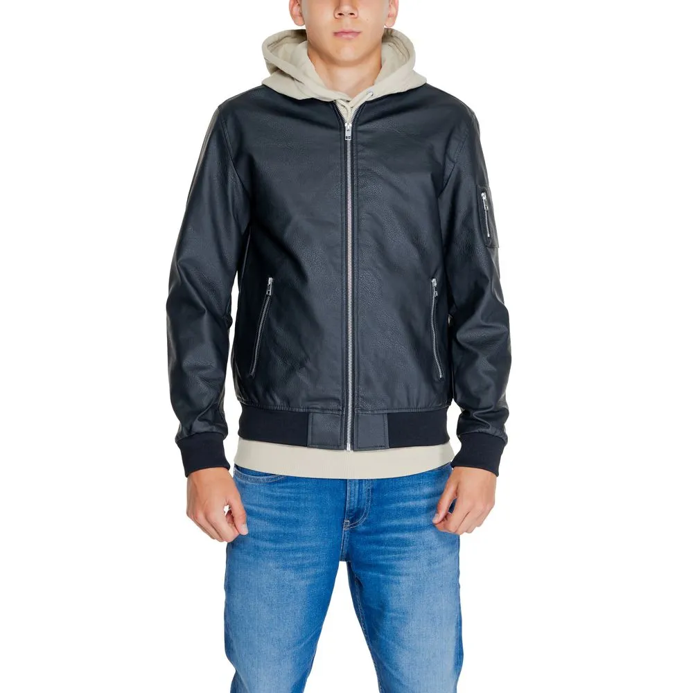 Jack Jones Men's Black Polyethylene Jacket
