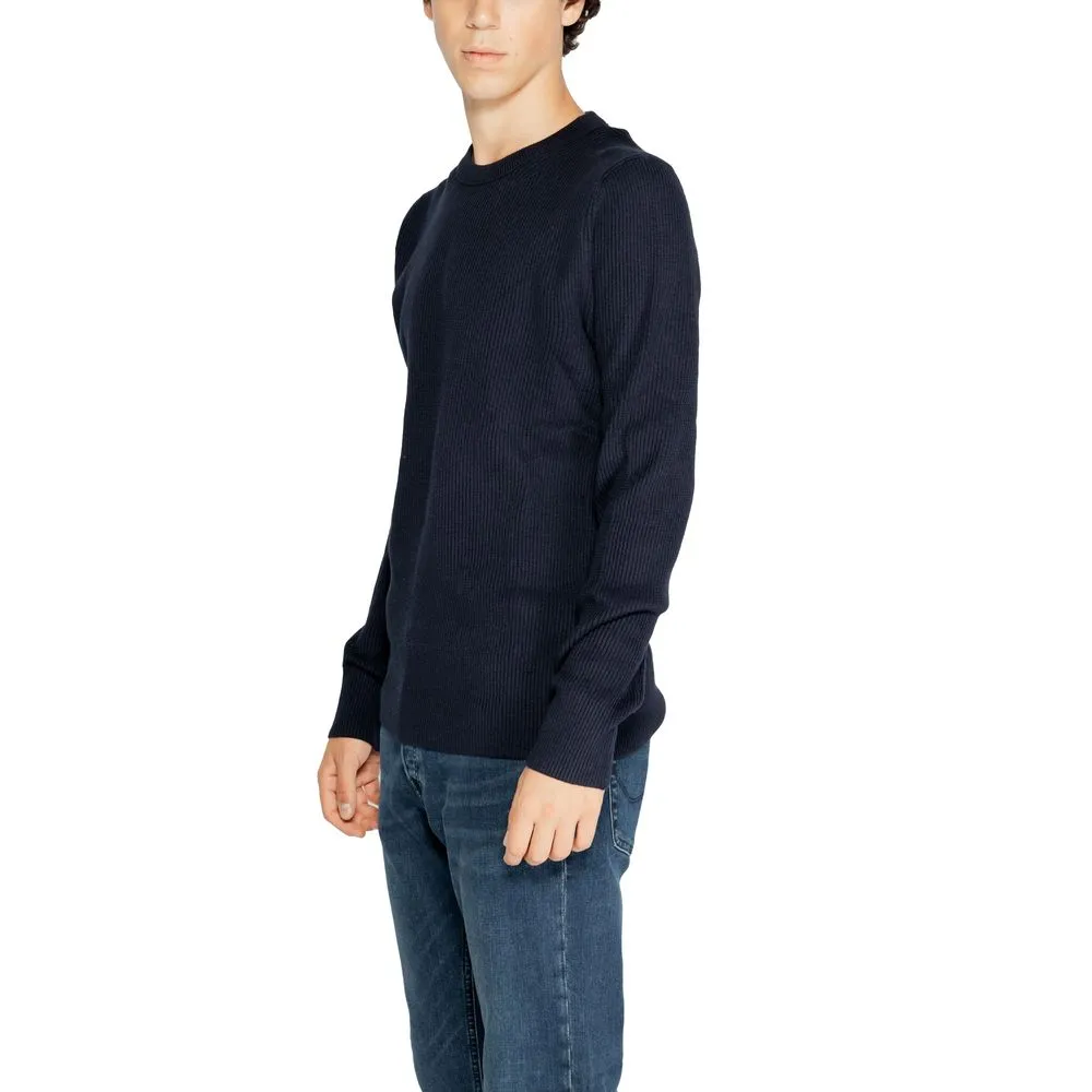 Jack Jones Men's Blue Recycled Polyester Sweater