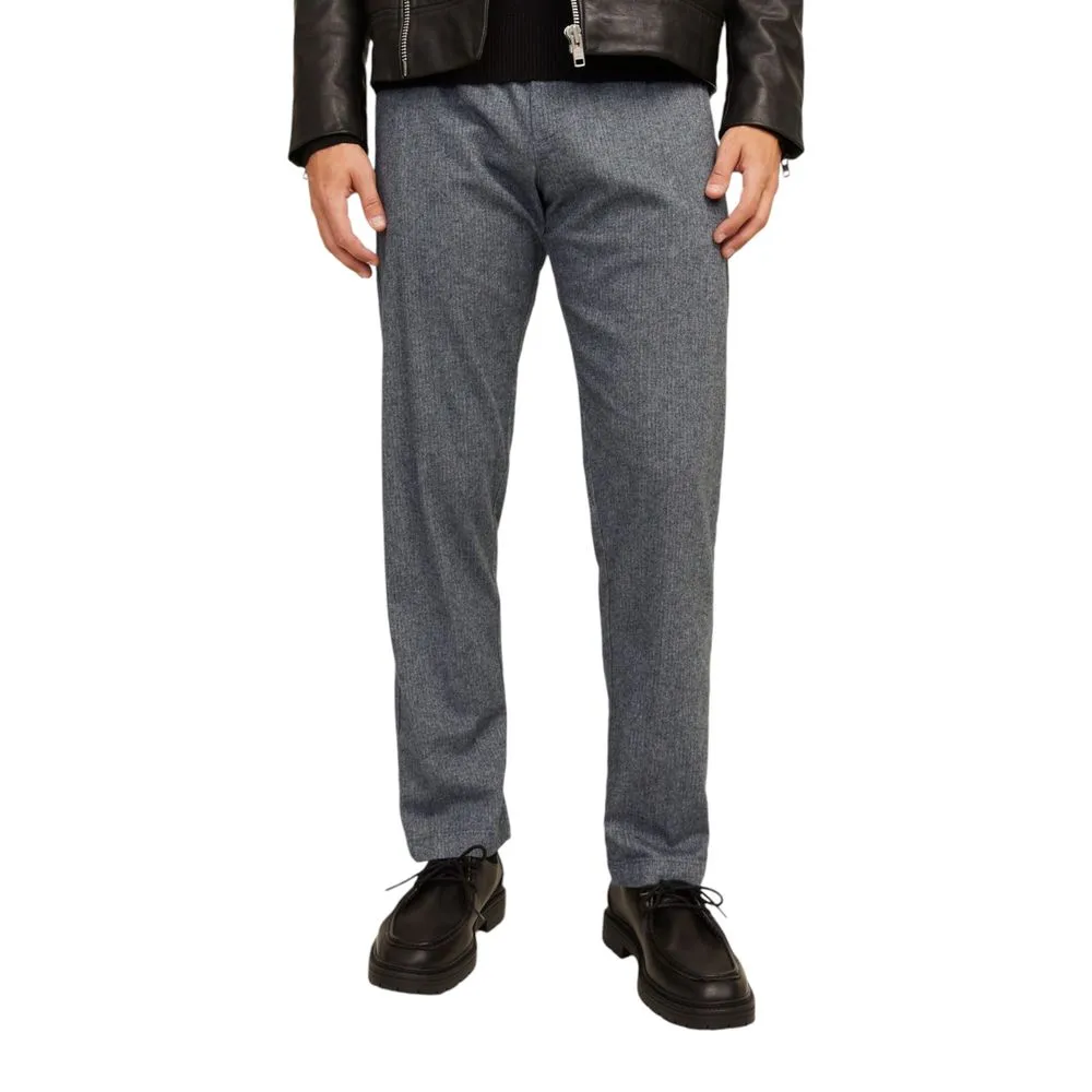 Jack Jones Men's Gray Cotton Jeans & Pant