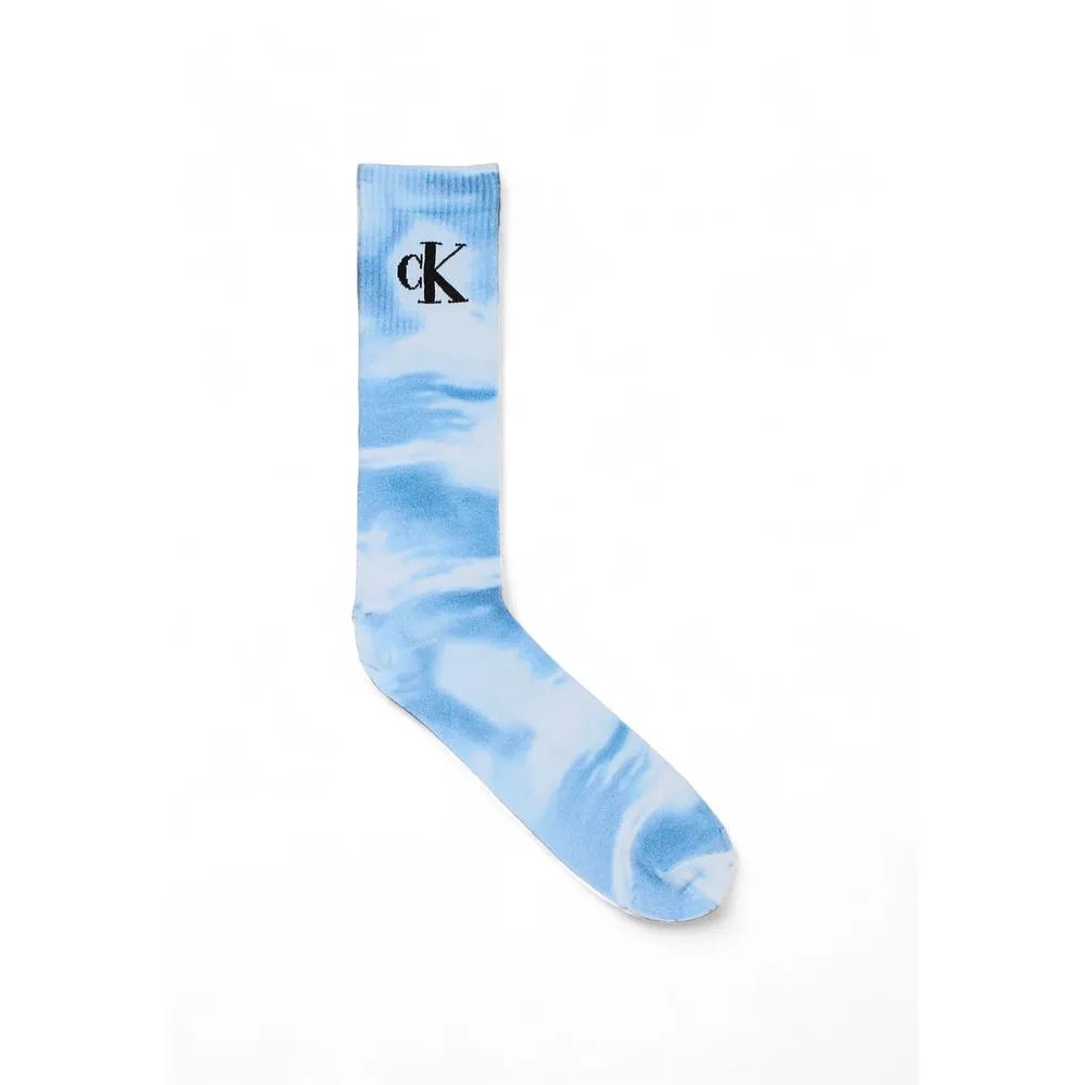 Calvin Klein Men's Blue Cotton Sock