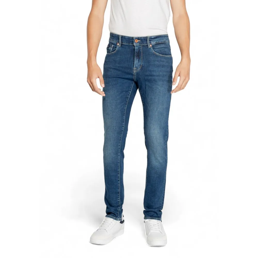 Gas Men's Blue Cotton Jeans & Pant