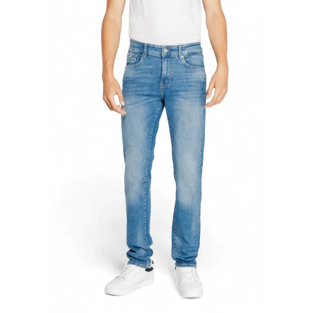 Gas Men's Light Blue Cotton Jeans & Pant