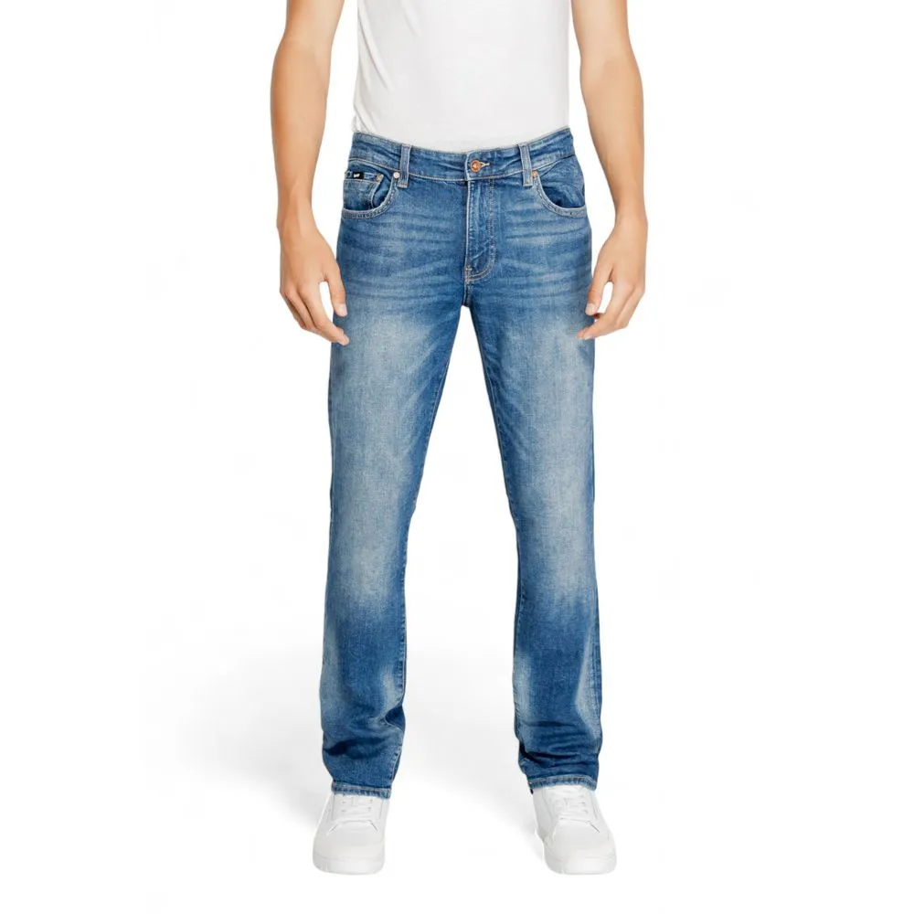 Gas Men's Blue Cotton Jeans & Pant