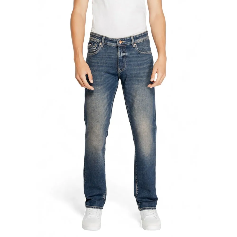 Gas Men's Blue Cotton Jeans & Pant