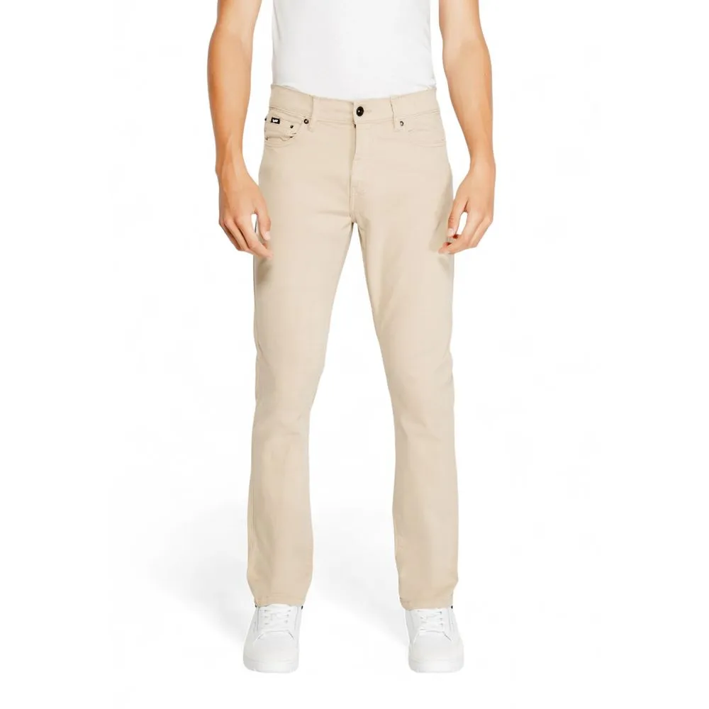 Gas Men's Beige Cotton Jeans & Pant