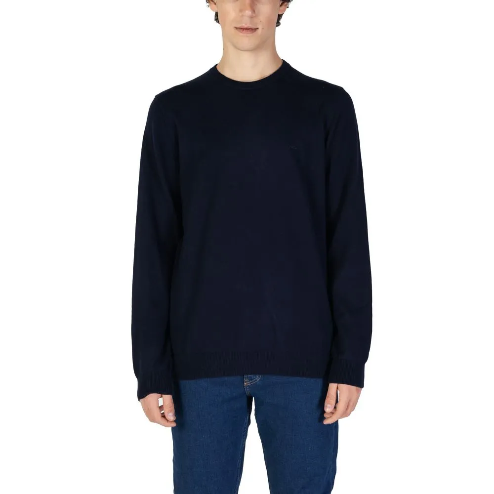 Gas Men's Blue Cotton Sweater