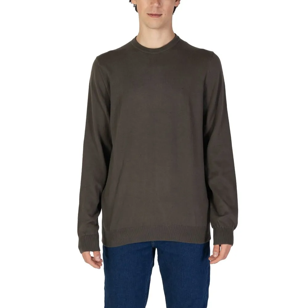 Gas Men's Green Cotton Sweater