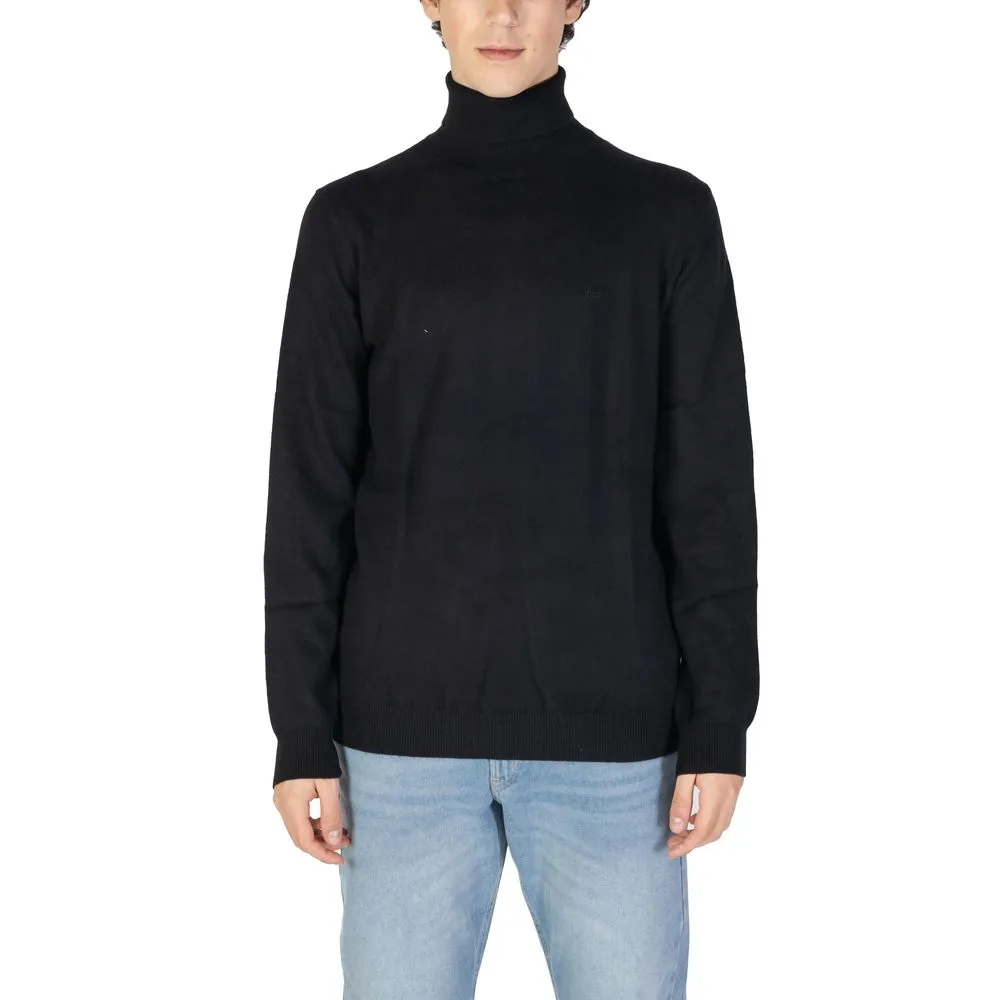 Gas Men's Black Cotton Sweater