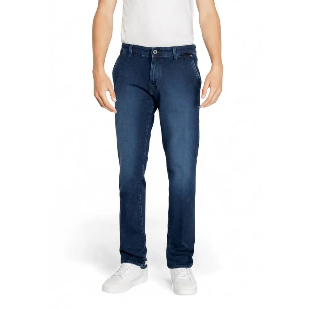 Gas Men's Blue Cotton Jeans & Pant