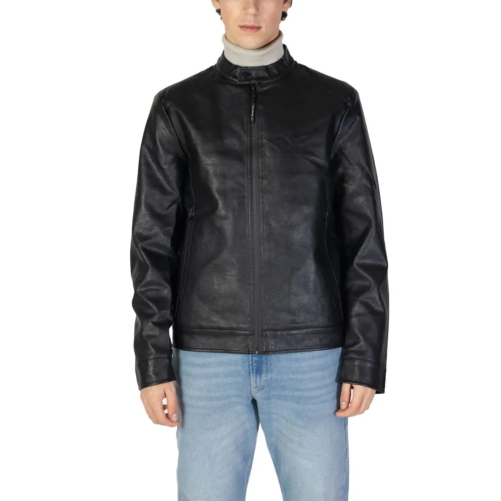 Gas Men's Black Polyester Jacket