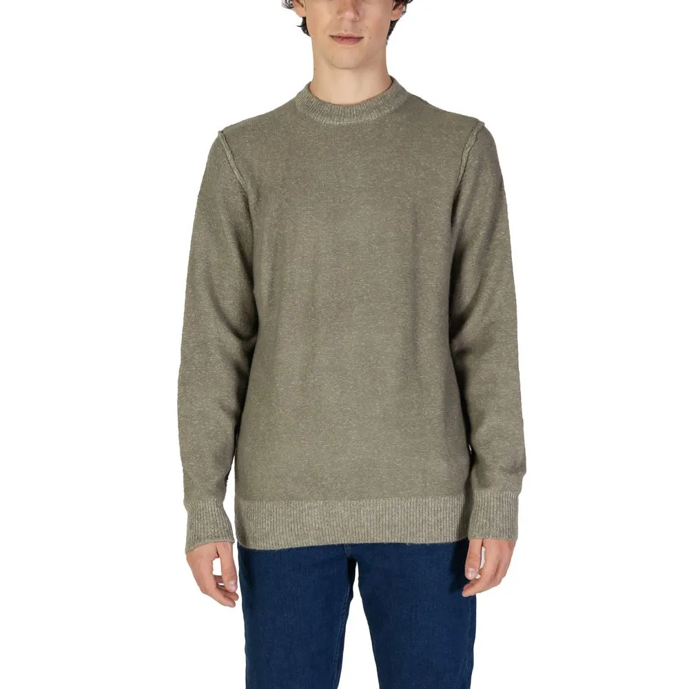 Gas Men's Green Acrylic Sweater