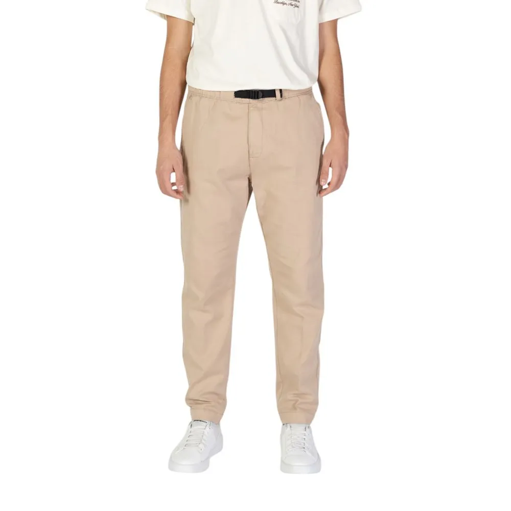 Gas Men's Beige Cotton Jeans & Pant