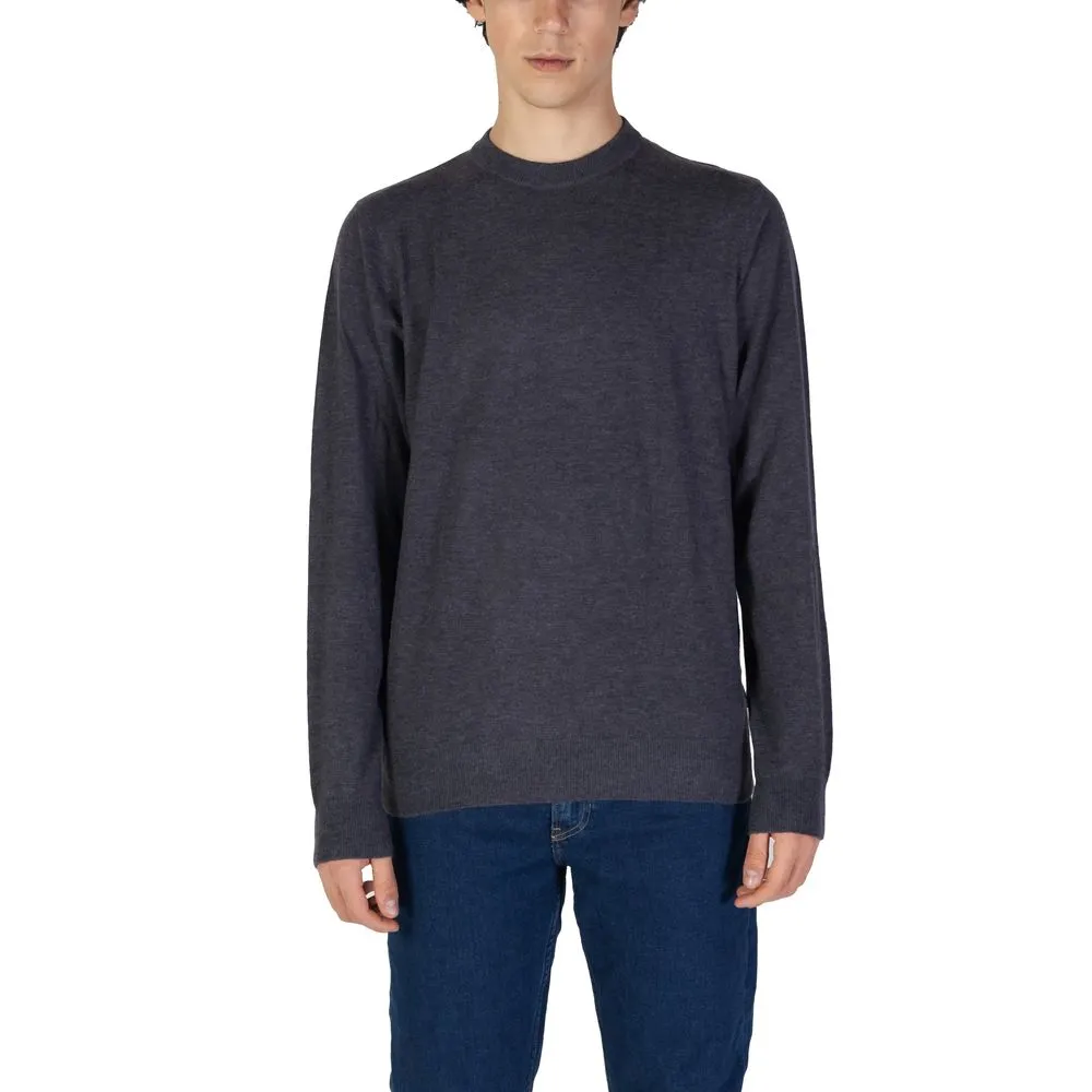 Gas Men's Gray Acrylic Sweater