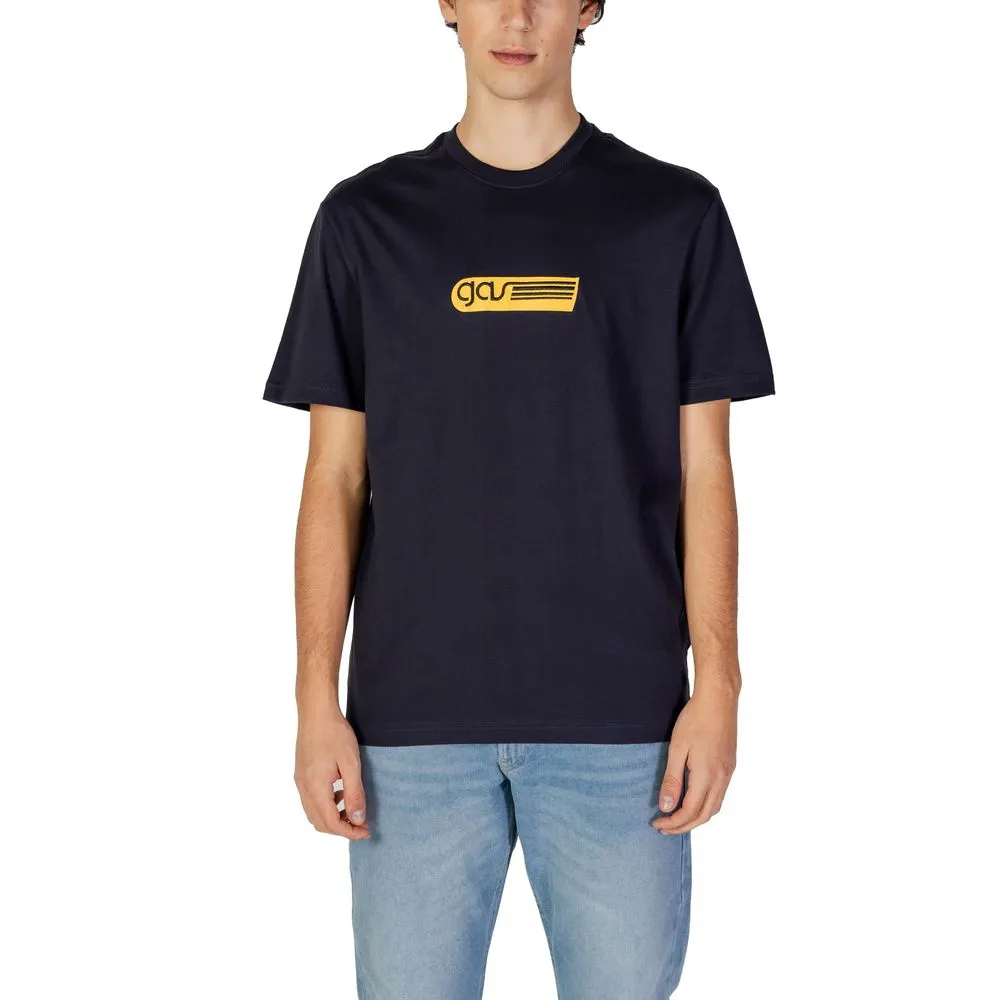 Gas Men's Blue Cotton T-Shirt