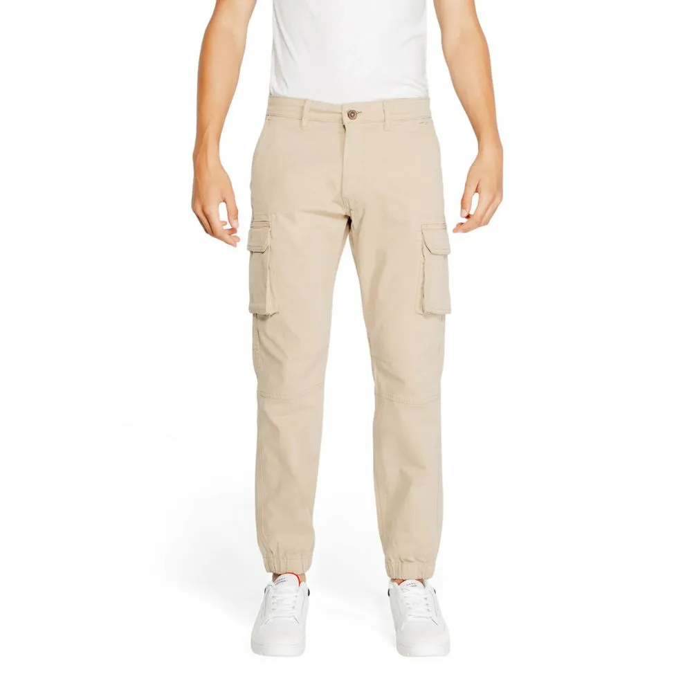 Gas Men's Beige Cotton Jeans & Pant