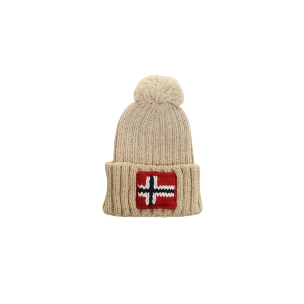 Napapijri Men's Beige Acrylic Hats & Cap