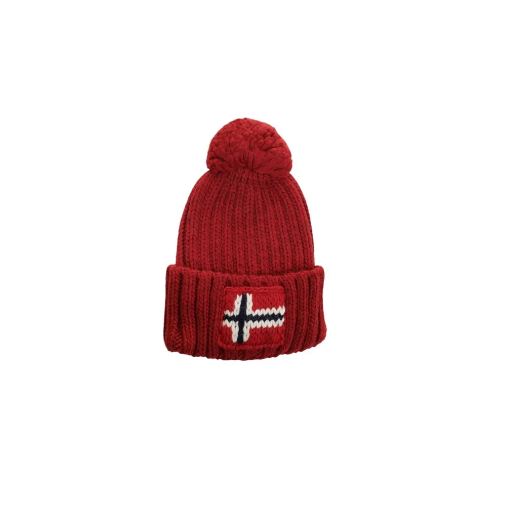 Napapijri Men's Red Acrylic Hats & Cap