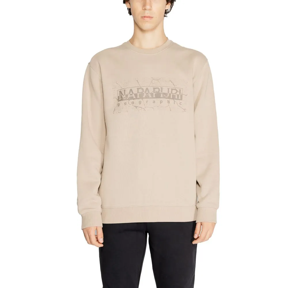 Napapijri Men's Beige Cotton Sweater