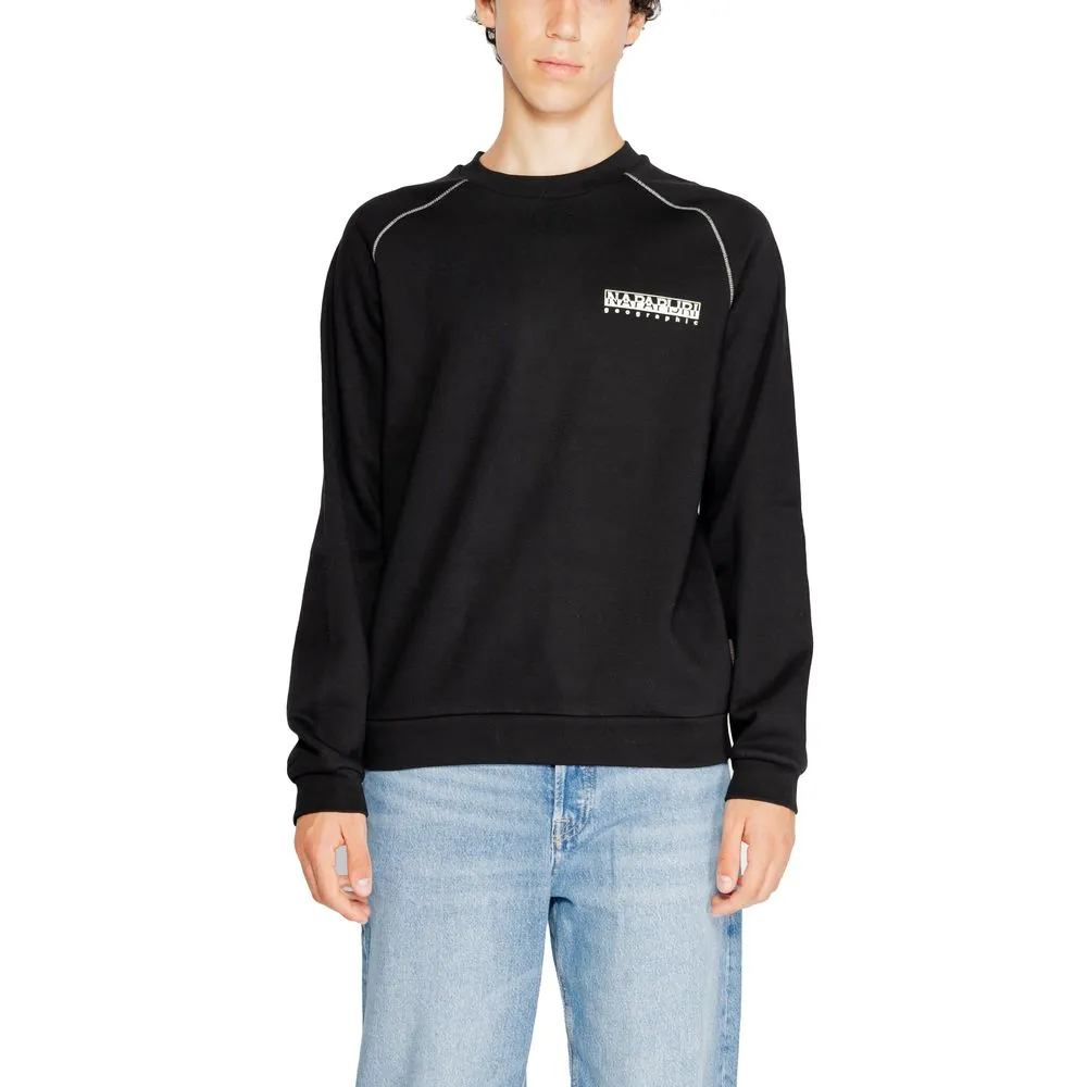 Napapijri Men's Black Cotton Sweater