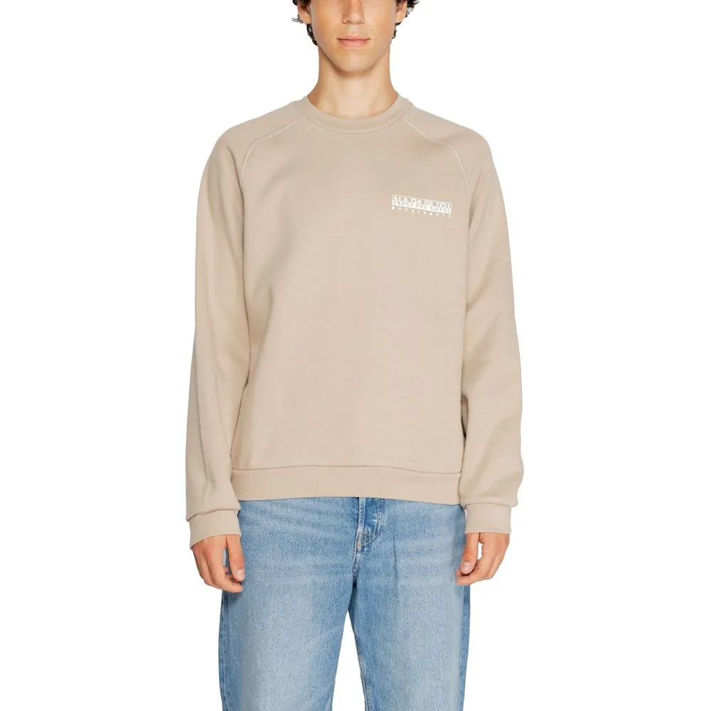 Napapijri Men's Beige Cotton Sweater