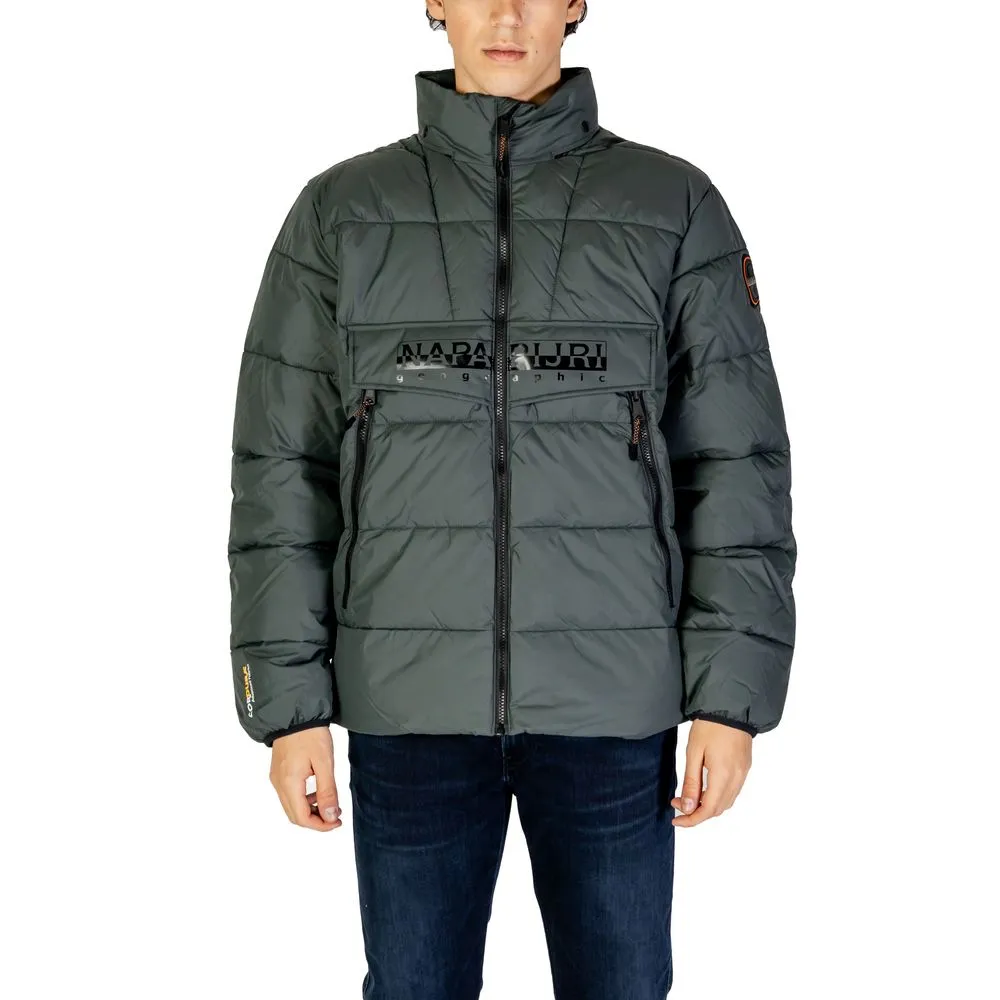 Napapijri Men's Green Polyester Jacket