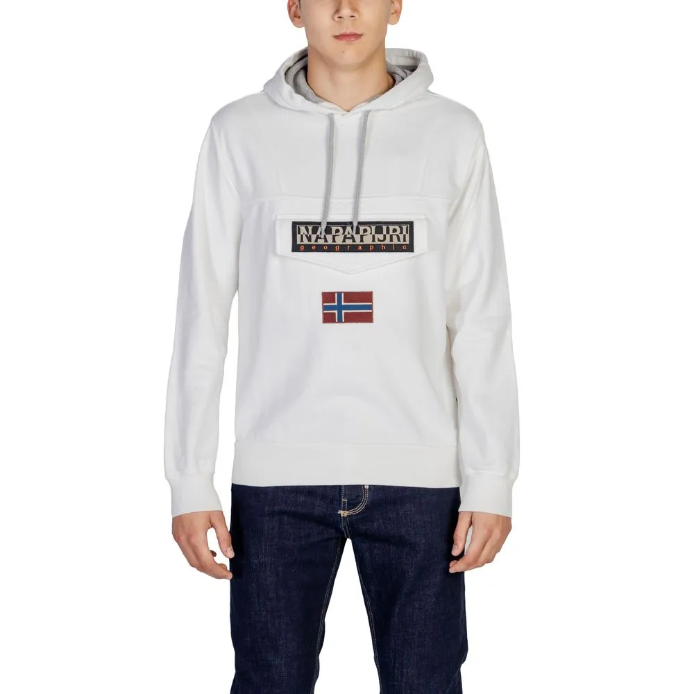 Napapijri Men's White Cotton Sweater