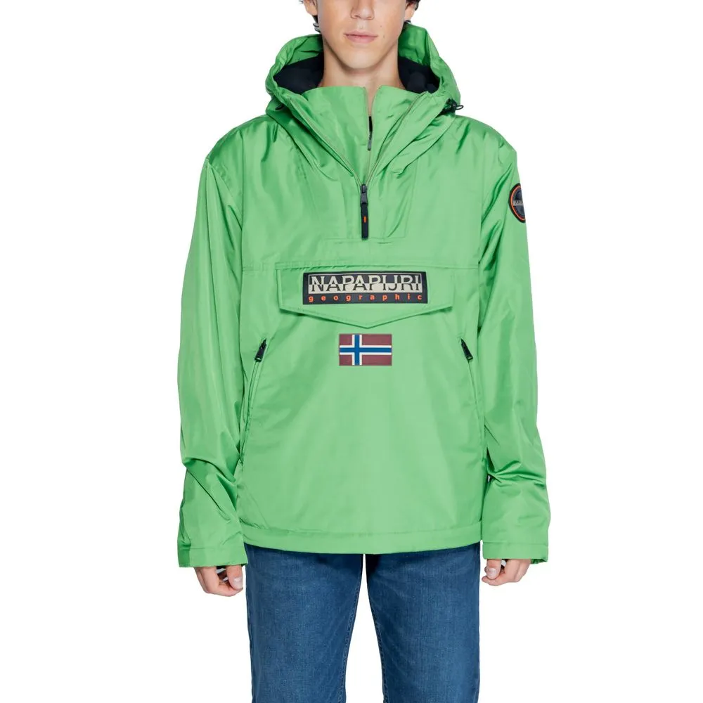 Napapijri Men's Green Polyester Jacket