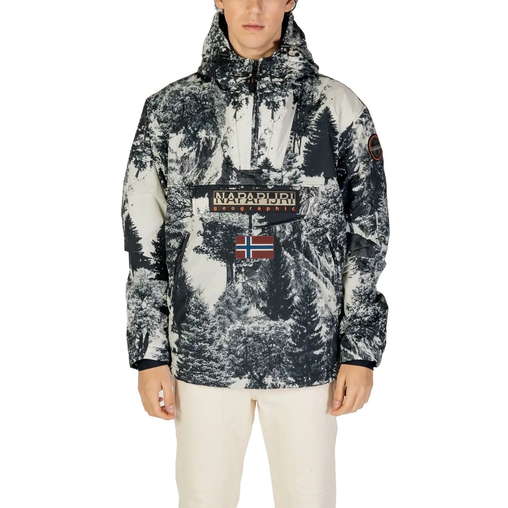 Napapijri Men's Beige Recycled Polyester Jacket