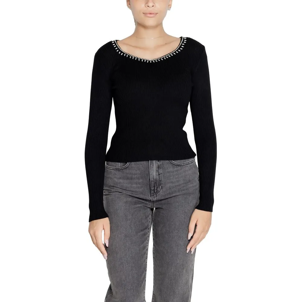 Only Women's Black Viscose Sweater