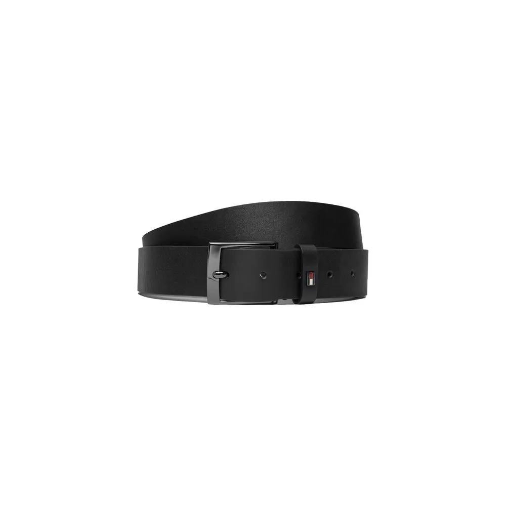 Tommy Hilfiger Men's Black Leather Belt