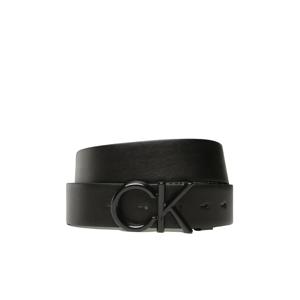 Calvin Klein Men's Black Recycled Polyester Belt