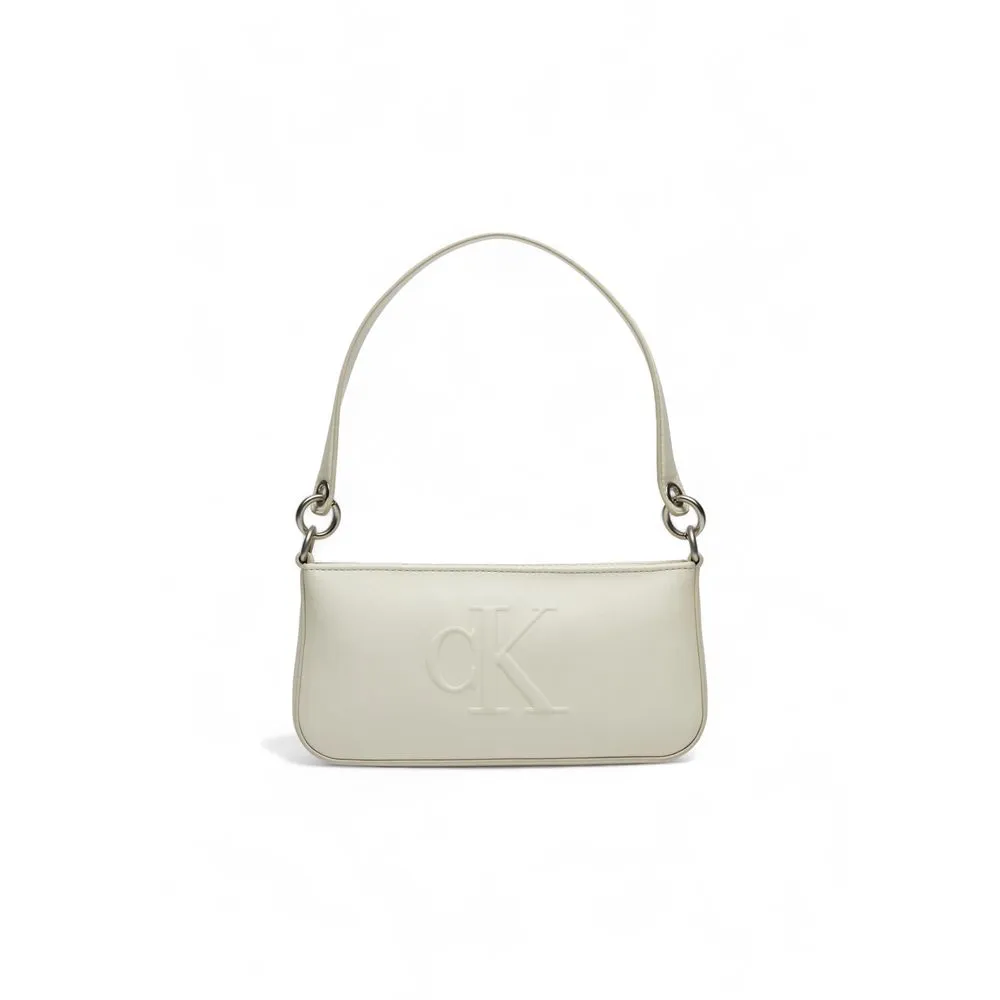 Calvin Klein Jeans Women's Beige Polyethylene Handbag
