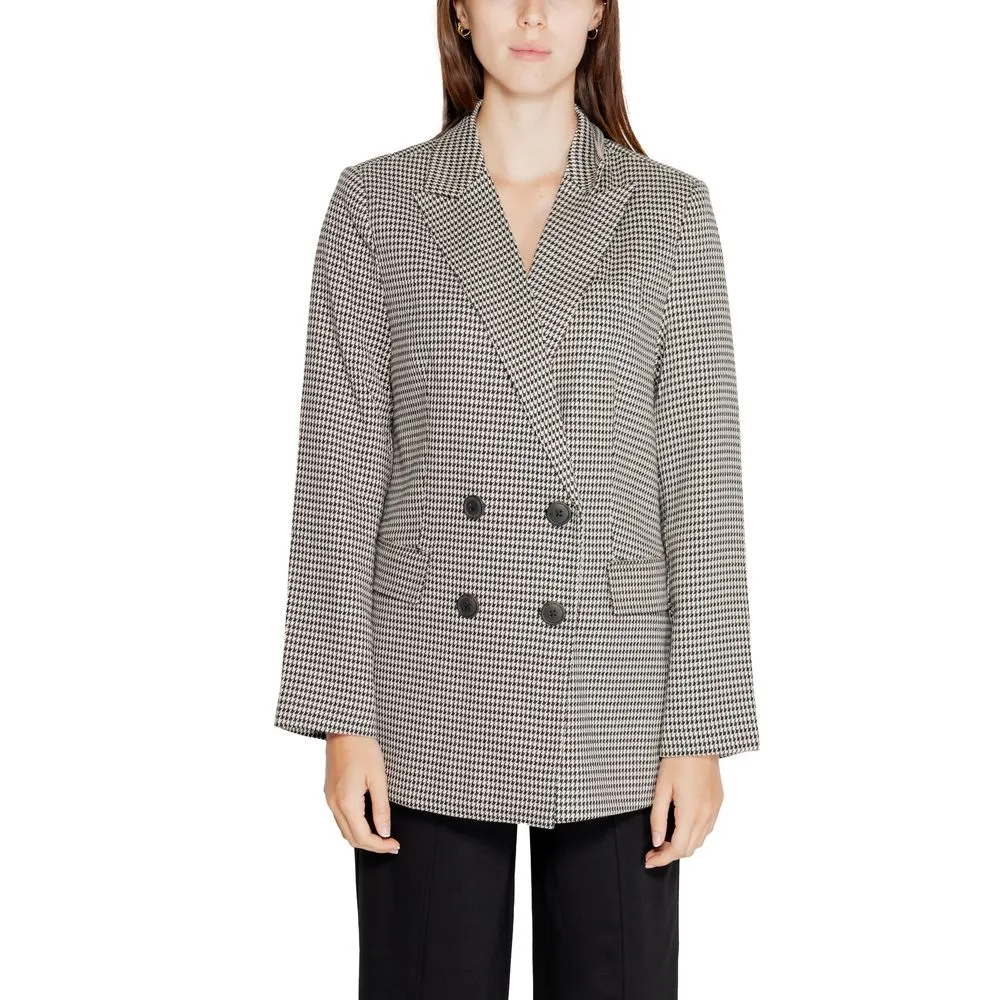 Only Women's Black Polyester Suits & Blazer