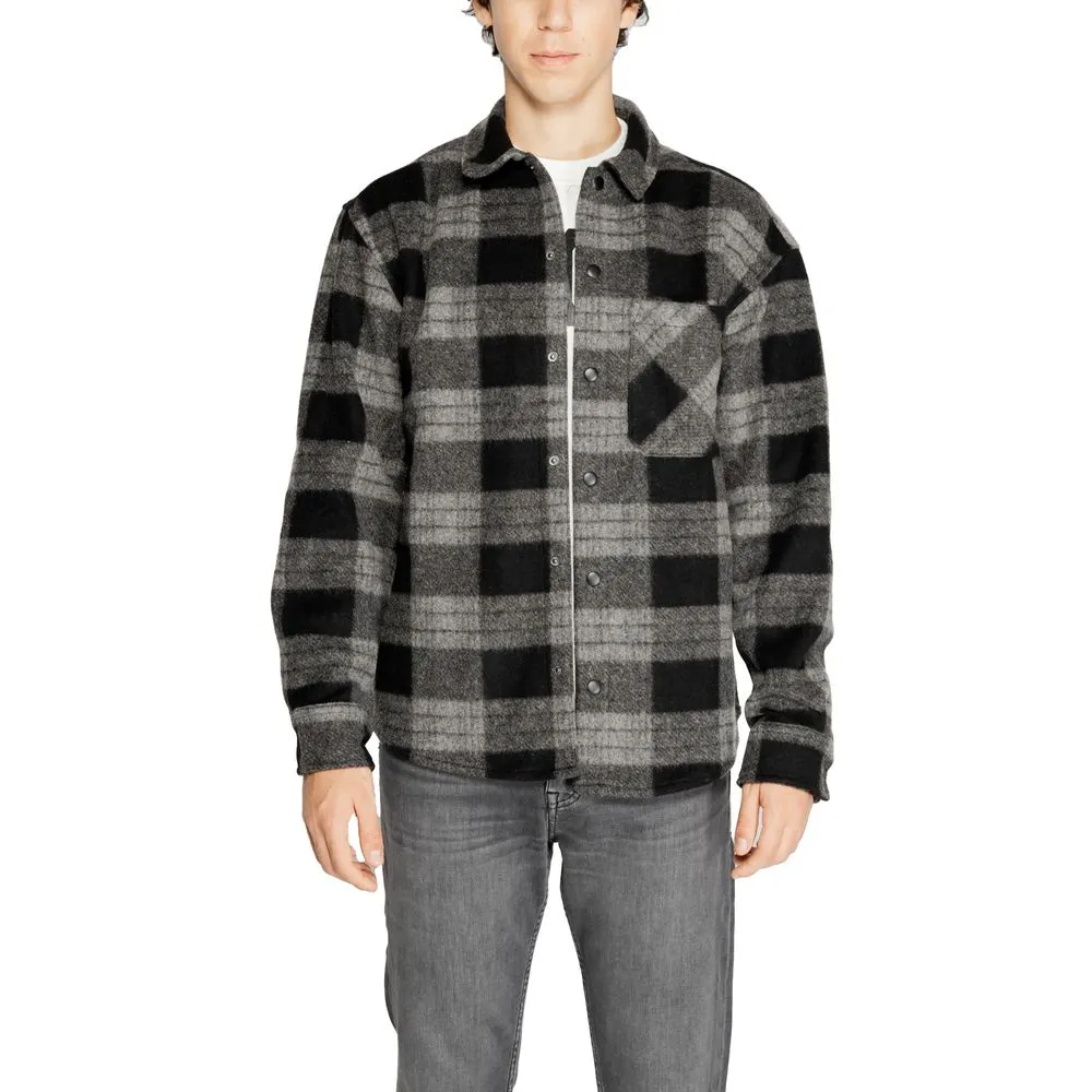 Jack Jones Men's Black Polyester Shirt