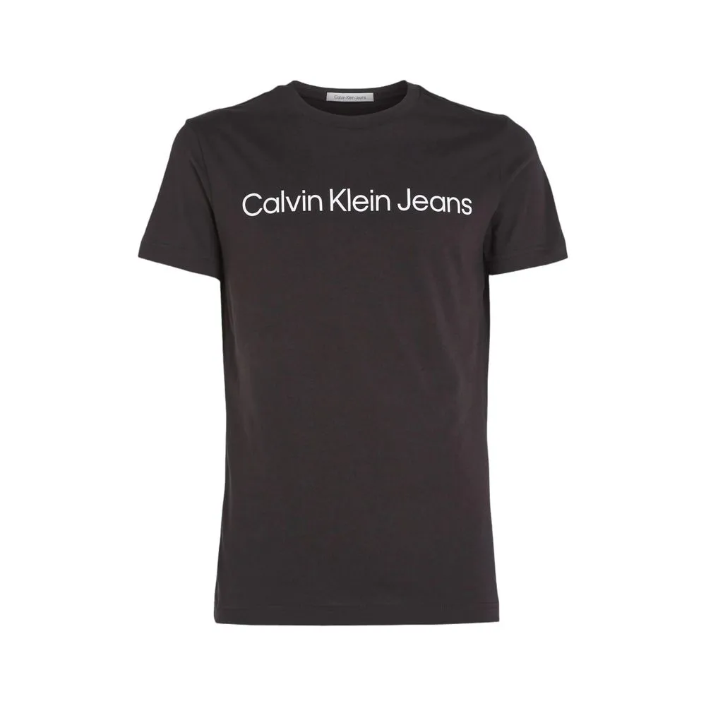 Calvin Klein Jeans Men's Black Cotton T-Shirt
