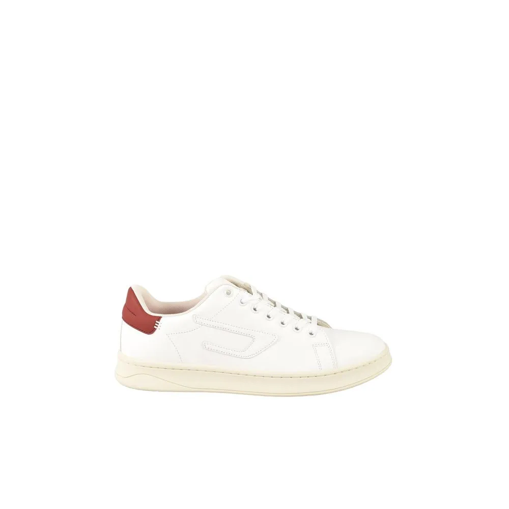 Diesel Men's Bordeaux Leather Sneaker