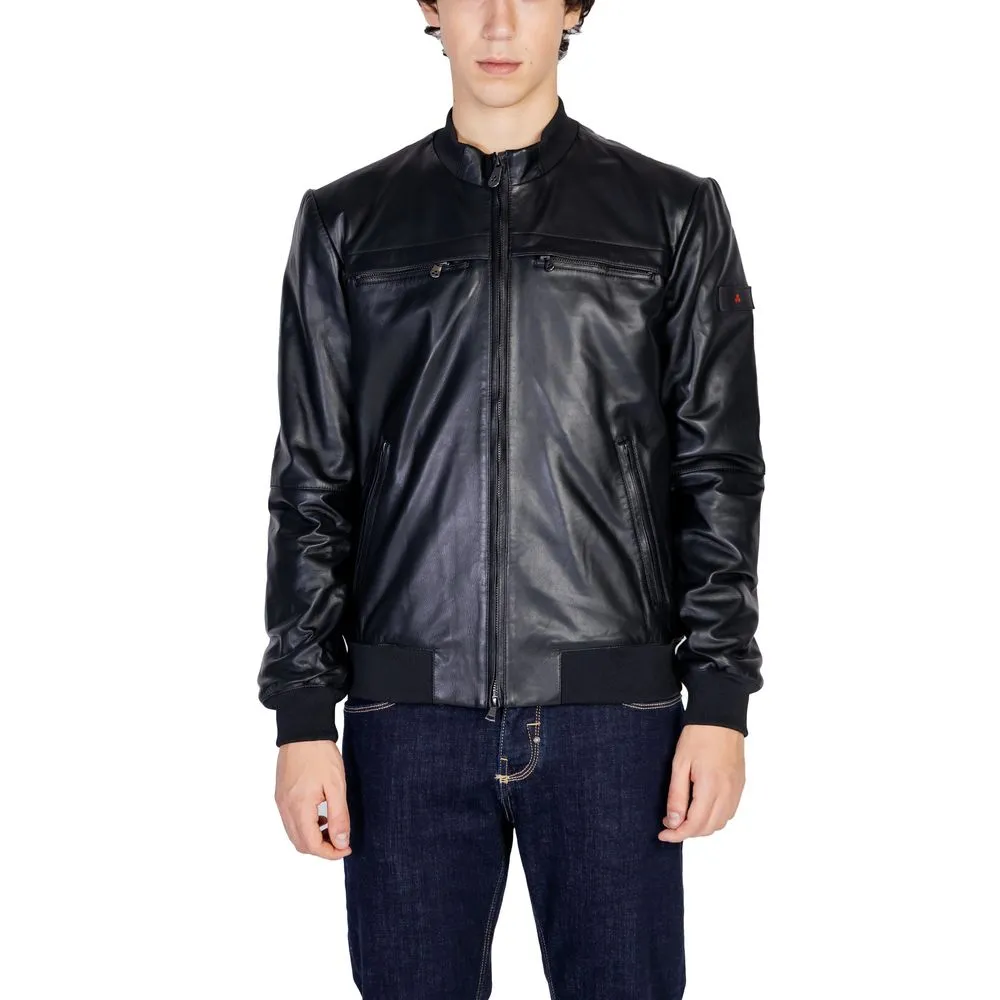 Peuterey Men's Black Leather Jacket
