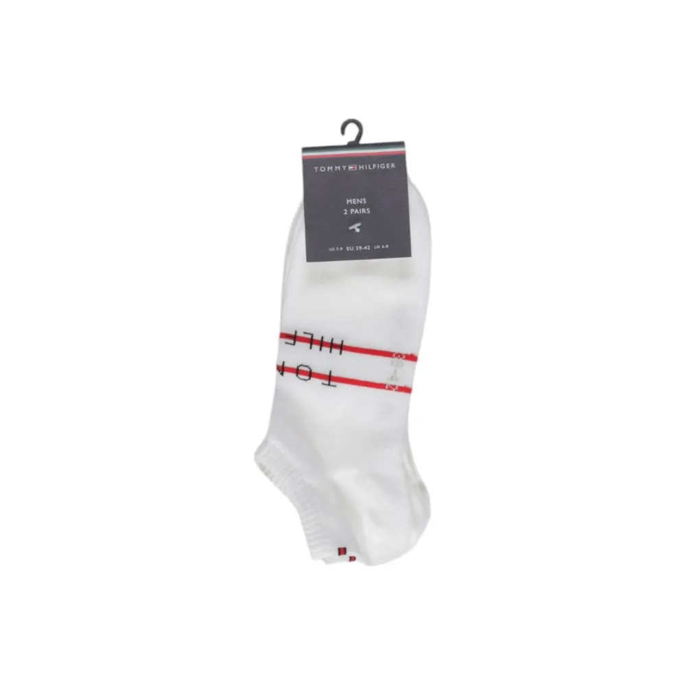 Tommy Hilfiger Men's White Cotton Sock