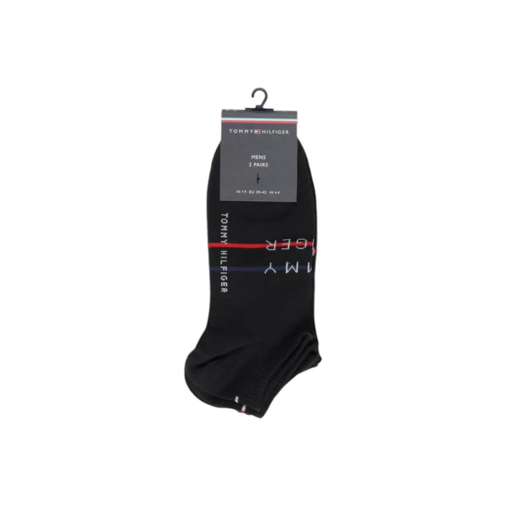 Tommy Hilfiger Men's Black Cotton Sock