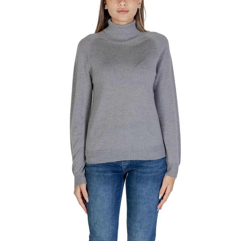 Sandro Ferrone Women's Gray Merino Sweater